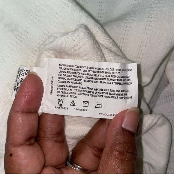 Gloria Vanderbilt Lace Trim Peasant Blouse Top - Picture 12 of 14